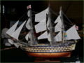 Link to photos of a plastic model of the HMS Victory sailing ship