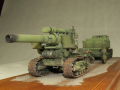 A plastic models of the Soviet Komintern artillery tractor towing the B-4 howitzer - photo no 16