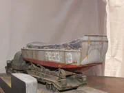 WWII diorama depicting an American M19 truck towing an LCVP landing craft on a special trailer - photo No. 6 - close-up