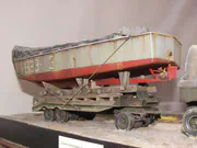 WWII diorama depicting an American M19 truck towing an LCVP landing craft on a special trailer - photo No. 7 - close-up