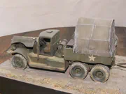 WWII diorama depicting an American M19 truck towing an LCVP landing craft on a special trailer - photo No. 10 - close-up