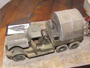 WWII diorama depicting an American M19 truck towing an LCVP landing craft on a special trailer - photo No. 11 - close-up