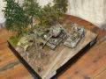 Diorama representing the dismantling of a tank turret at a German heavy tank repair base in Lithuania in 1944 - photo no 5