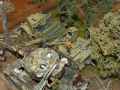 Diorama representing the dismantling of a tank turret at a German heavy tank repair base in Lithuania in 1944 - photo no 13