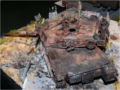 Diorama with the plastic model of the Abrams tank - photo no 6.