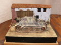 Diorama with a plastic model of the Sturmtiger heavy gun from WW2 - photo no 4.