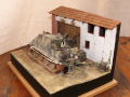 Diorama with a plastic model of the Sturmtiger heavy gun from WW2 - photo no 5.