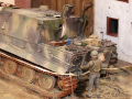 Diorama with a plastic model of the Sturmtiger heavy gun from WW2 - photo no 6.