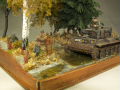 Diorama with a plastic model of the Centaur tank from the Polish 1st Armoured Division - photo no 10