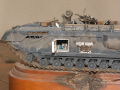 Photos of a plastic model of the Churchill ARV Mk.I armored technical support vehicle - photo no 9.