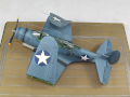 A plastic model of the American Douglas Tbd 1 Devastator torpedo bomber, an airplane from the Second World War, made of 1:48 scale - photo no 1.