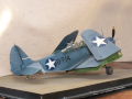 A plastic model of the American Douglas Tbd 1 Devastator torpedo bomber, an airplane from the Second World War, made of 1:48 scale - photo no 6.