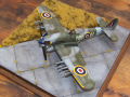 A plastic model of the British Hawker Typhoon Mk.Ib plane made in 1:48 scale - photo no 1.