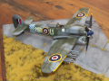 A plastic model of the British Hawker Typhoon Mk.Ib plane made in 1:48 scale - photo no 2.