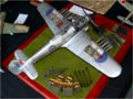 A plastic model of the Hawker Typhoon MkIb fighter-bomber made in 1:24 scale - photo no 1.