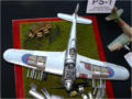 A plastic model of the Hawker Typhoon MkIb fighter-bomber made in 1:24 scale - photo no 4.