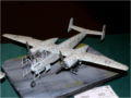 Plastic reduction model of WWII Heinkel He 219 Uhu night fighter plane - photo no 1.