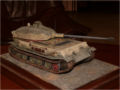 A plastic model of the Hintern tank with the turret at the rear of the hull - photo no 1