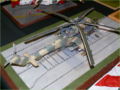 A plastic model of the Mi-24W helicopter produced by the former Soviet Union, photo no 2.