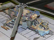 Plastic model of the Soviet Mi-24W helicopter - photo No. 3 - close-up