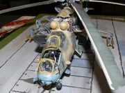 Plastic model of the Soviet Mi-24W helicopter - photo No. 4 - close-up
