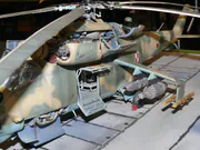 Plastic model of the Soviet Mi-24W helicopter - photo No. 7 - close-up