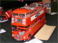 A plastic model of London's AEC Routemaster double-decker bus - photo no 1.