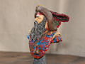 Bust of a medieval mercenary landsknecht made of resin - photo no 1