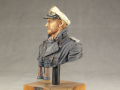 Model bust of the U-Boat commander from the Second World War made of resin - photo no 1.