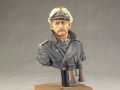 Model bust of the U-Boat commander from the Second World War made of resin - photo no 3.