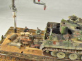 Diorama with a plastic model of the Tiger tank on a railway wagon, a scene from the Second World War - photo no 5