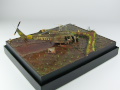 Diorama with a plastic model of the American UH-1 B Huey helicopter, made on a scale of 1:72 from an Italeri kit - photo No. 4