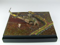 Diorama with a plastic model of the American UH-1 B Huey helicopter, made on a scale of 1:72 from an Italeri kit - photo No. 5