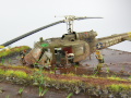 Diorama with a plastic model of the American UH-1 B Huey helicopter, made on a scale of 1:72 from an Italeri kit - photo No. 9