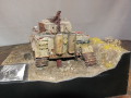 WW2 diorama with a plastic model of the Bergetiger German military engineering vehicle - photo no 6