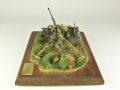 Diorama with a plastic model of the German PaK 43/41 anti-tank gun from World War II - photo No. 2