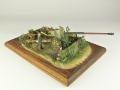 Diorama with a plastic model of the German PaK 43/41 anti-tank gun from World War II - photo No. 4