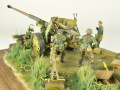 Diorama with a plastic model of the German PaK 43/41 anti-tank gun from World War II - photo No. 7