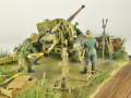 Diorama with a plastic model of the German PaK 43/41 anti-tank gun from World War II - photo No. 8