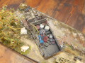 A diorama with a plastic model of the Henschel 33 D1 German army truck towing a mobil crane - WW2 - photo no 7