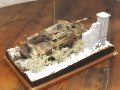 A diorama with a plastic model of the Sd.Kfz.234/4 armored wheeled vehicle with the 7,5 cm PaK 40 anti-tank gun - photo no 4