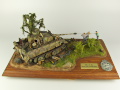 Diorama is entitled: Kryvyi Rih - Ukraine 1943. There is a plastic model of the Tiger tank on the diorama - photo No. 1