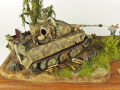 Diorama is entitled: Kryvyi Rih - Ukraine 1943. There is a plastic model of the Tiger tank on the diorama - photo No. 9