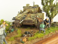 Diorama is entitled: Kryvyi Rih - Ukraine 1943. There is a plastic model of the Tiger tank on the diorama - photo No. 11