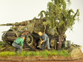 Diorama is entitled: Kryvyi Rih - Ukraine 1943. There is a plastic model of the Tiger tank on the diorama - photo No. 12