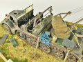 Diorama with models of the German Sd.Kfz.9 half-track vehicle and a semitrailer for transporting heavy tanks - photo No. 12