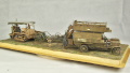 Plastic models of the military omnibus and the Holt 75 tractor on a diorama - photo no 3