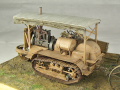 Plastic models of the military omnibus and the Holt 75 tractor on a diorama - photo no 8