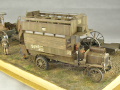 Plastic models of the military omnibus and the Holt 75 tractor on a diorama - photo no 9