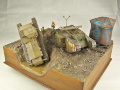 A diorama with plastic models of the Mark V and the Mark A Whippet tanks - photo no 3